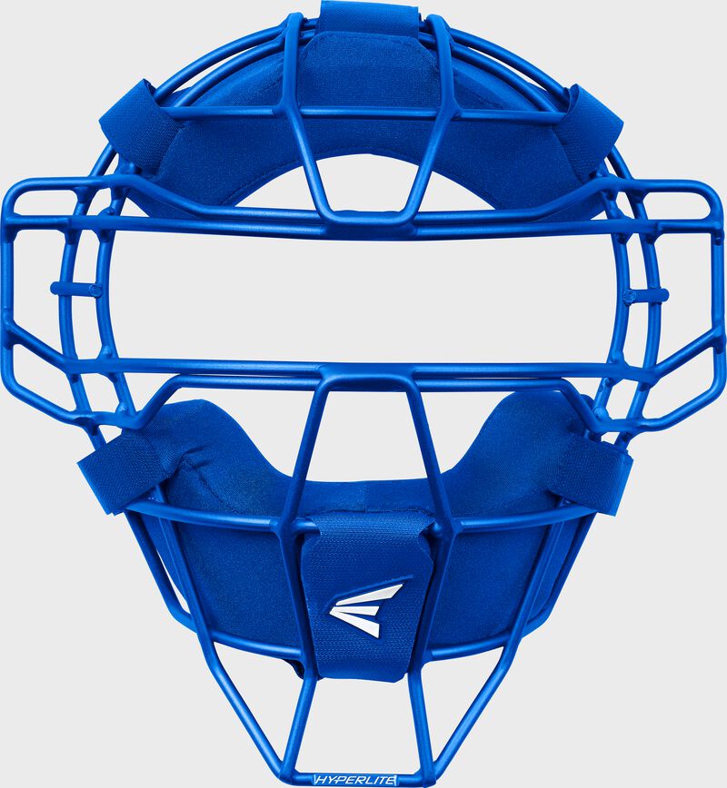 Front of a royal Hyperlite Catcher's Mask
