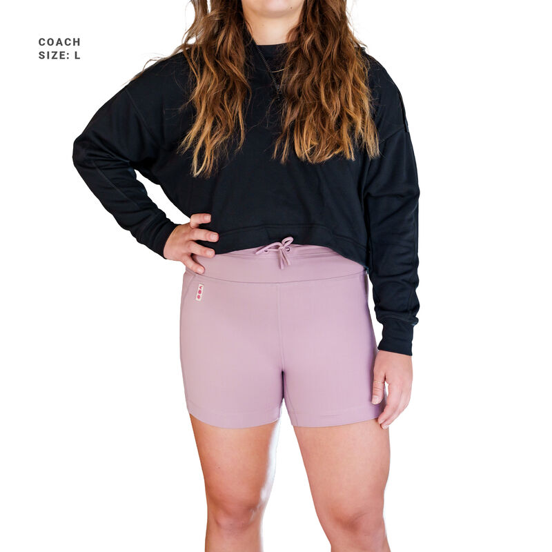 Jen Schro Women's Boy Shorts, Mauve Pink, Adult L