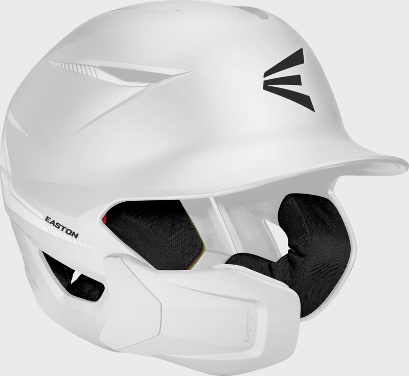 Easton Pro Max Batting Helmet With Multi-Adjust Jaw Guard, White, L/XL loading=