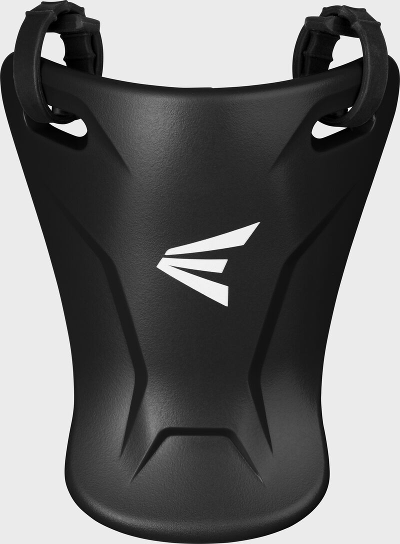 A black Easton Catcher’s Throat Guard 3.0