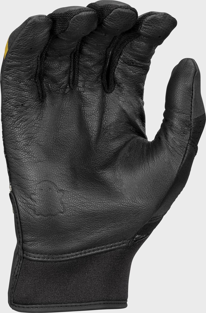 Palm of a "Midnight Sky" Easton Ghost Ethos fastpitch batting glove