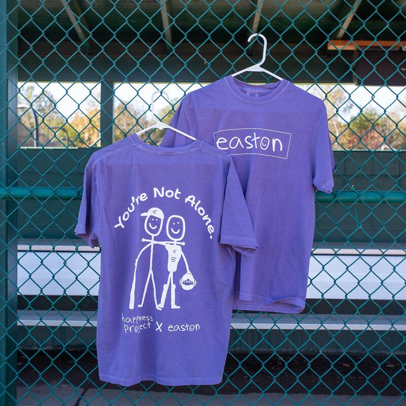 Easton Happiness Project You're Not Alone Tee, Plum, Adult M
