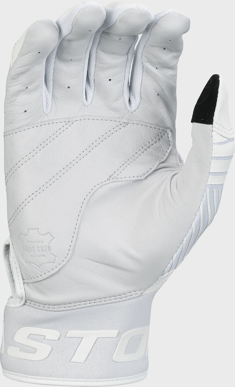 White palm of a Walk-Off Ethos batting glove