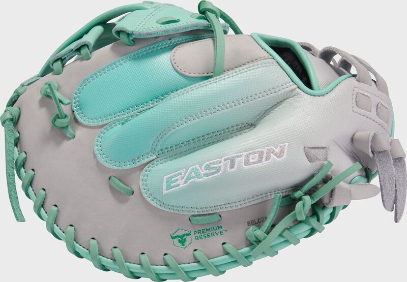 Professional Collection Color Splash 2.0 Grey/Mint 34" Fastpitch Catcher's Mitt, Right Hand Throw