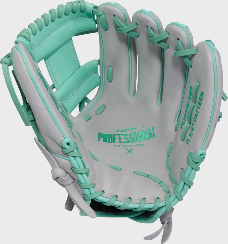 Professional Collection Color Splash 2.0 Grey/Mint 11.75" Fastpitch Infield Glove, Right Hand Throw