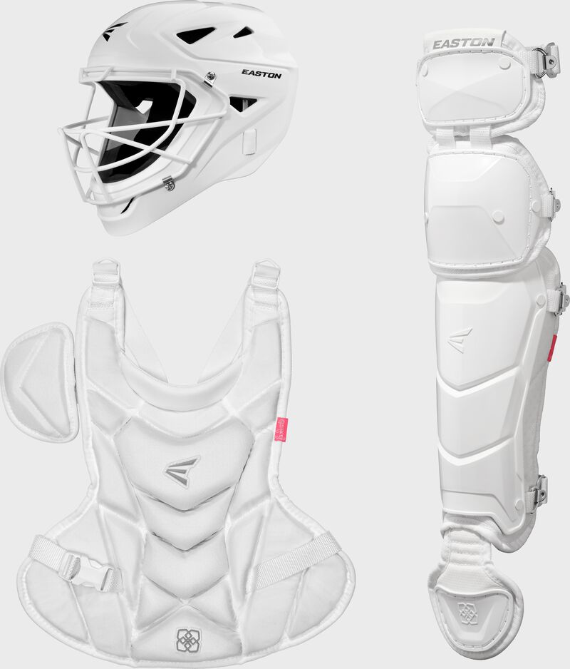 Easton Jen Schro My Very First Youth Catcher's Set, White, XS