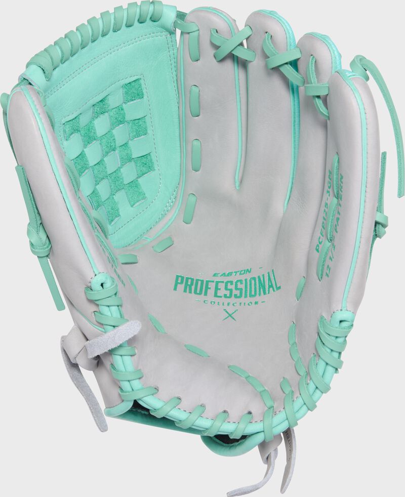 Professional Collection Color Splash 2.0 Grey/Mint 12.5" Fastpitch Glove, Right Hand Throw