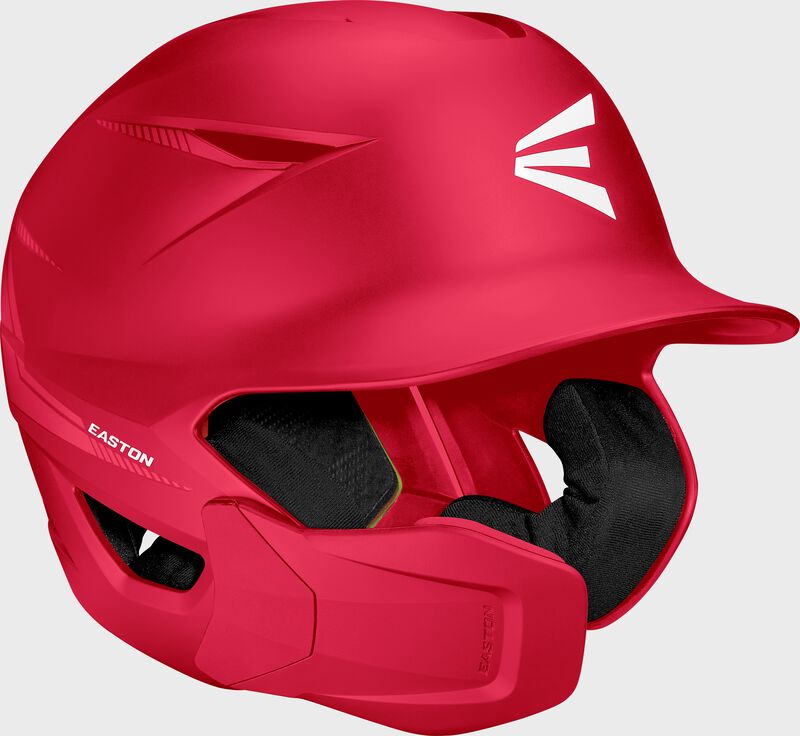 Easton Pro Max Batting Helmet With Multi-Adjust Jaw Guard, Red, L/XL loading=