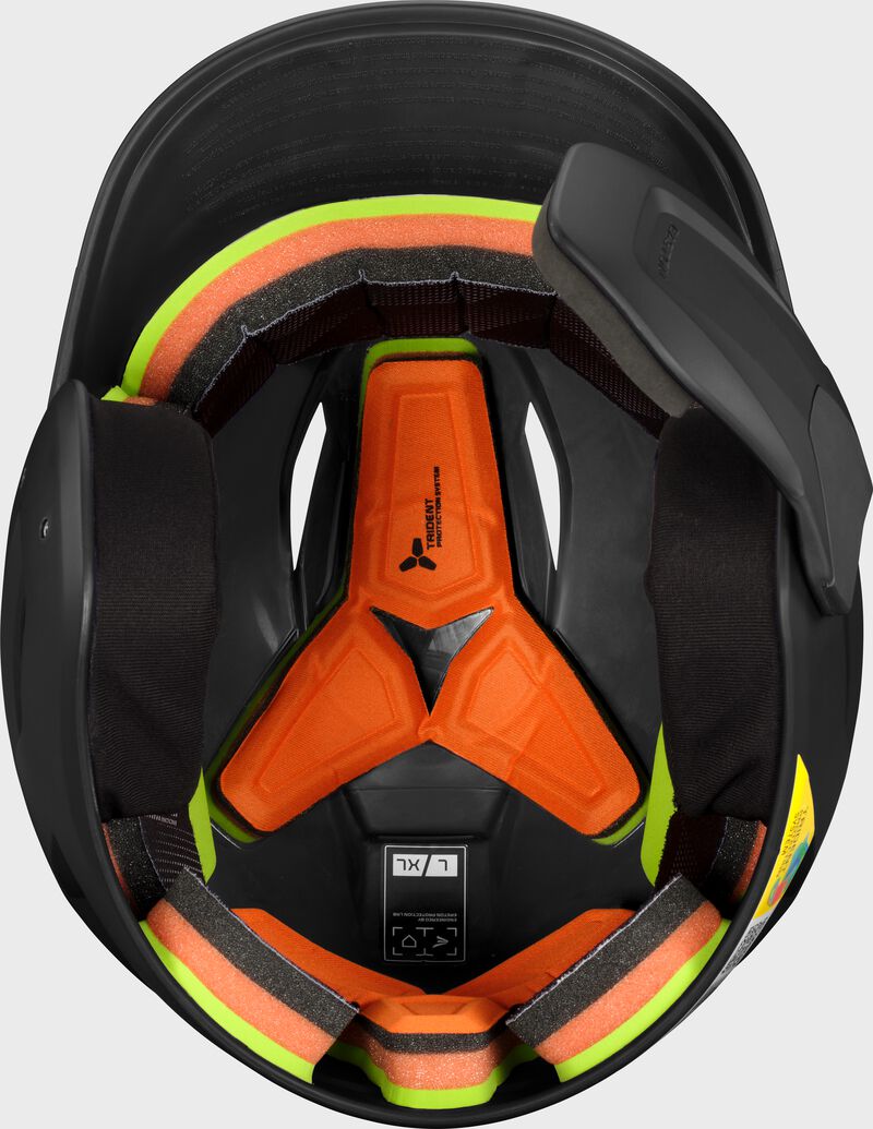 Easton Pro Max Batting Helmet With Multi-Adjust Jaw Guard, Black, L/XL loading=