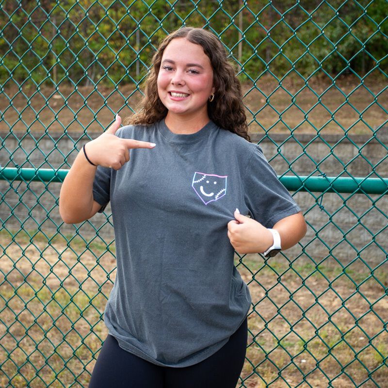 Easton x Happiness Project Just Smile Unisex Tee, Pepper, Adult S