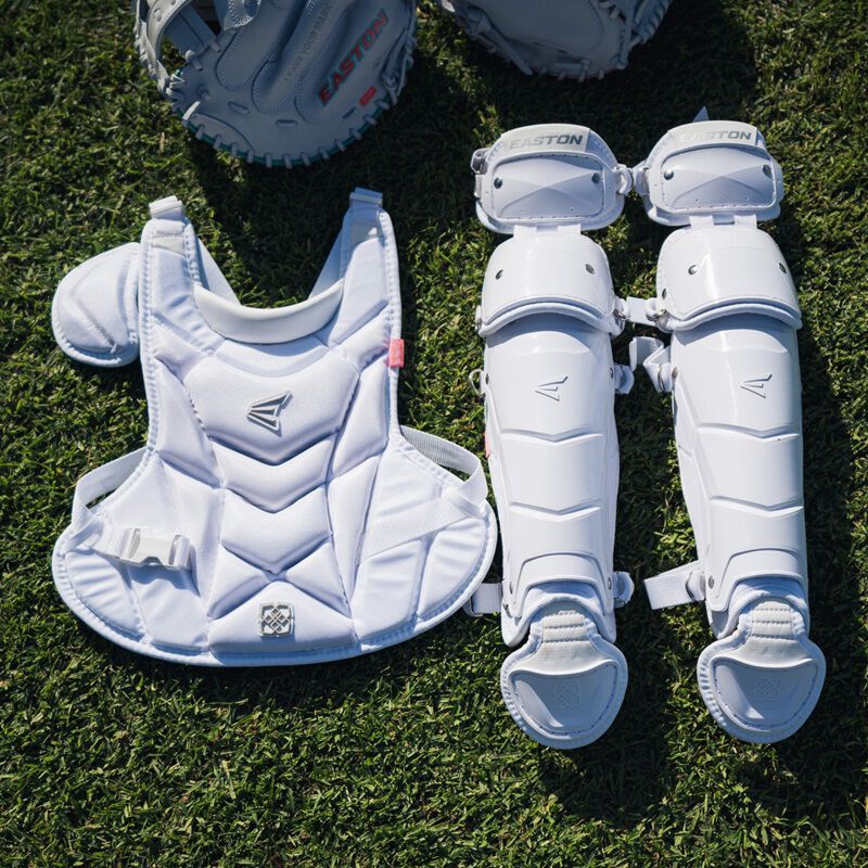 Easton Jen Schro My Very First Youth Catcher's Set, White, XS