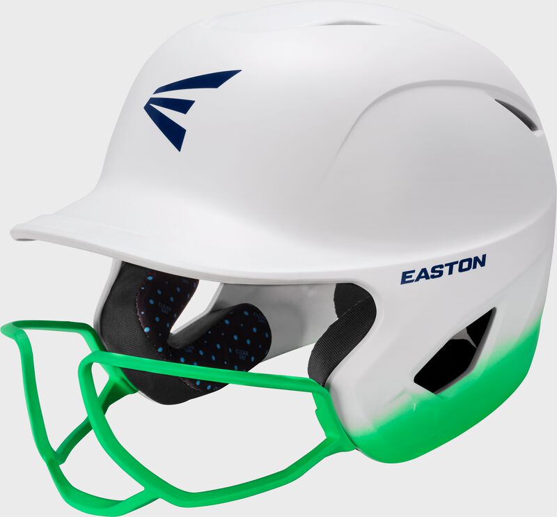 Special Edition Ghost Vision Fastpitch Batting Helmet, White/Mint, Medium/Large loading=