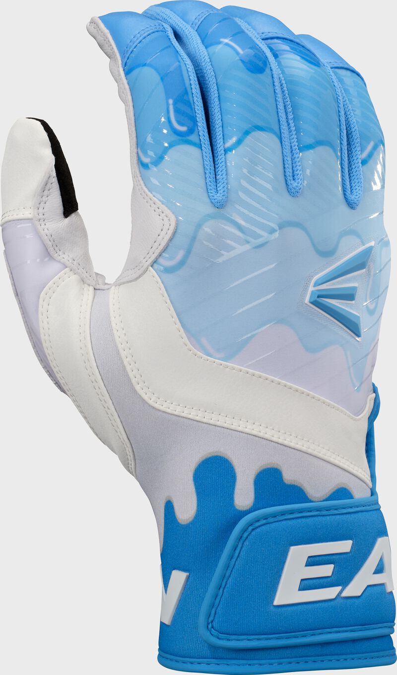Walk-Off Ethos Drip Batting Gloves, White/Blue, Adult XL loading=