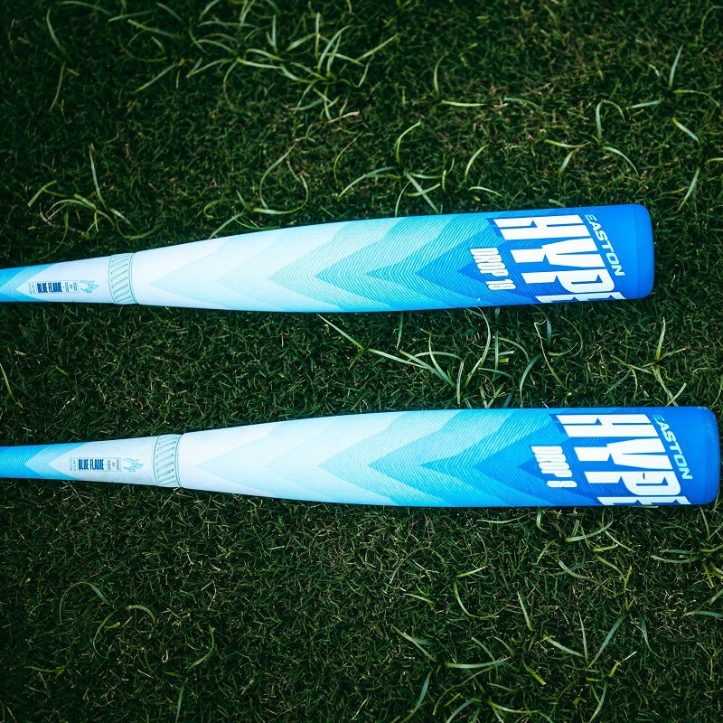 A picture of two Hype Fire Arctic Flam bats laying on grass