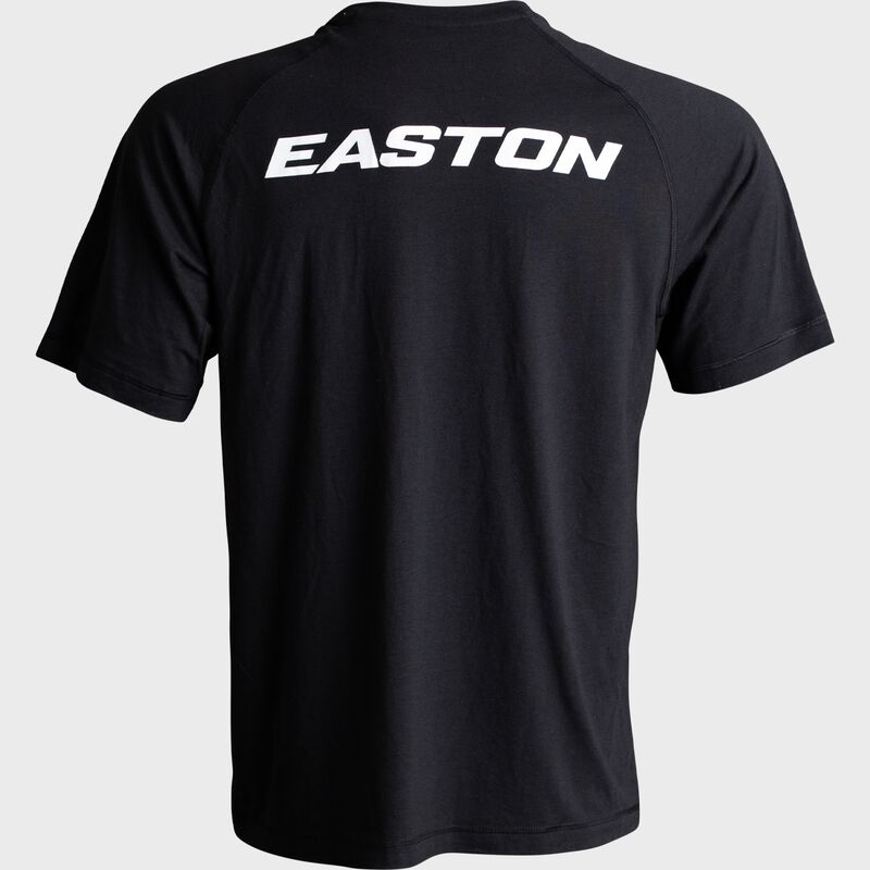 Easton Tri-Blend Performance Short Sleeve Shirt, Black