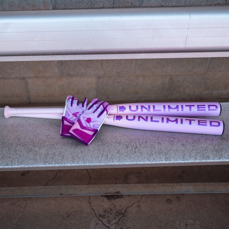Easton Ghost Ethos Unlimited Lilac Fastpitch Batting Gloves, Women's S