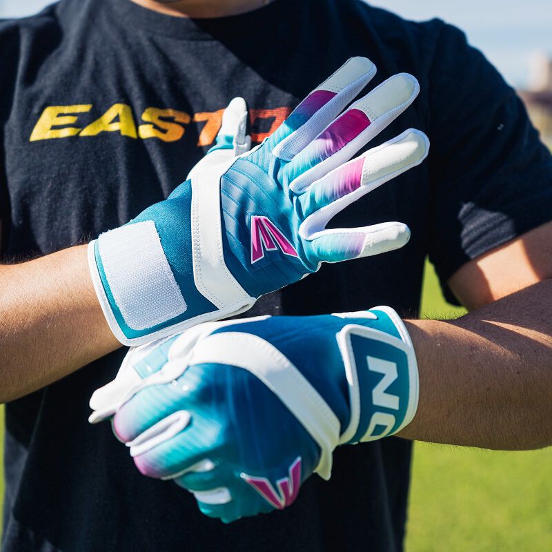 Walk-Off Ethos Hazy Collection Batting Gloves, Vaporwave, Adult S