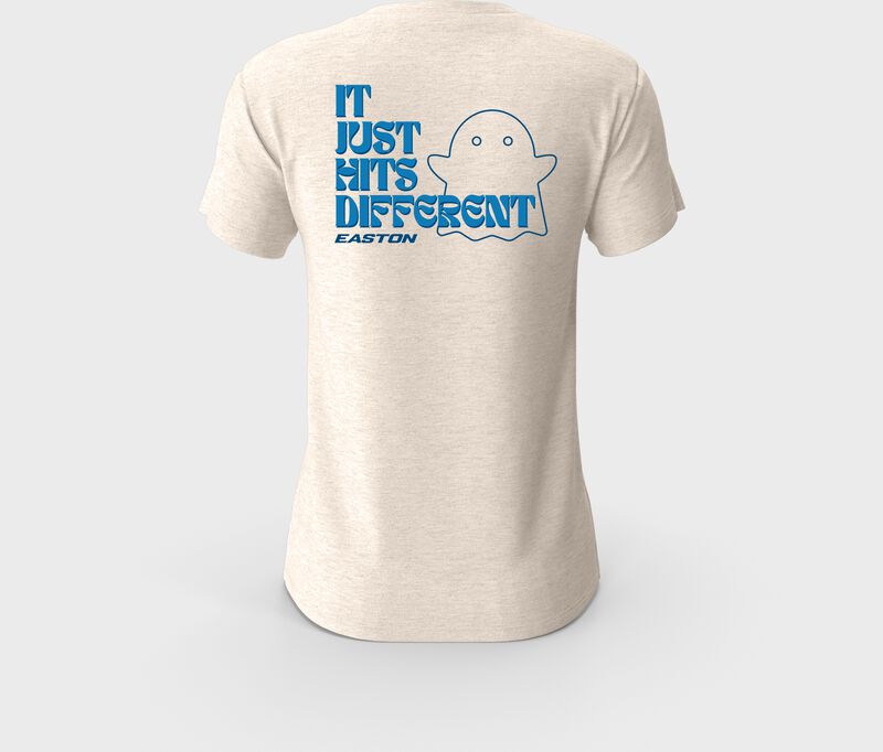Easton Ghost "It Hits Different" Women's Tee, Blue, Women's S