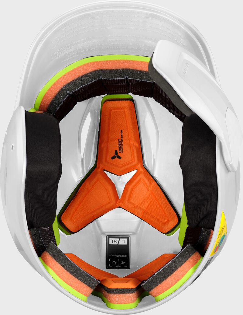 Easton Pro Max Batting Helmet With Multi-Adjust Jaw Guard, White, L/XL loading=