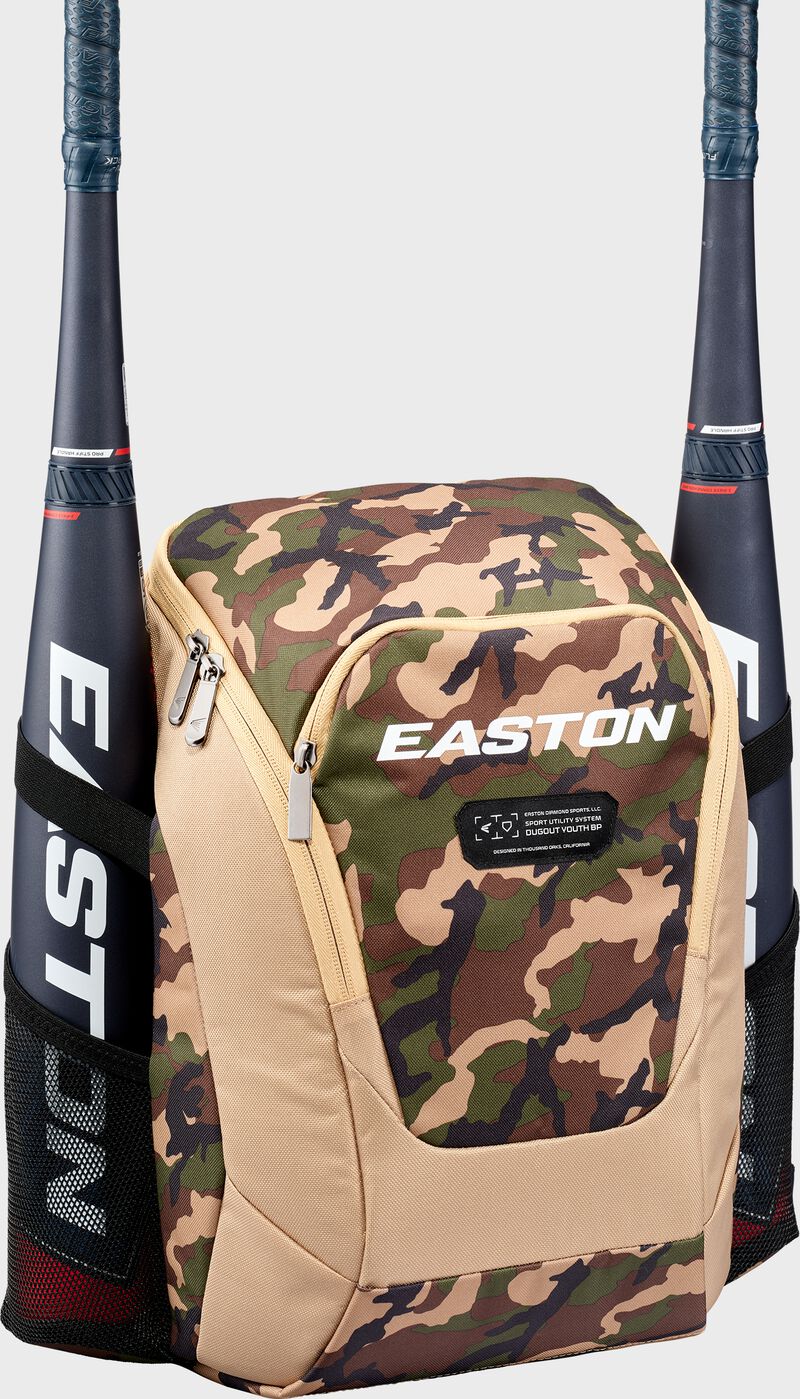 Dugout Youth Backpack, Tan/Army Camo