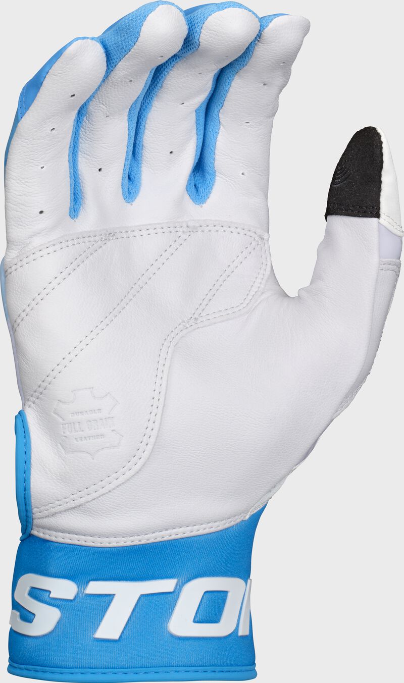 Walk-Off Ethos Drip Batting Gloves, White/Blue, Adult XL loading=